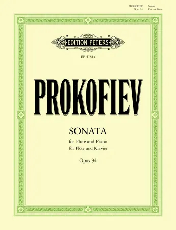 Sonata No2 Op94: Flute & Piano (Peters)