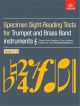 ABRSM Specimen Sight: Reading Tests For Trumpet And Brass Band Treble Clef: Grade 6-8