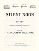 Silent Noon Db Major Voice & Piano