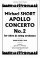 Apollo Concerto No2 Oboe Score Orchestra: Oboe And Piano