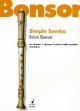 Simple Samba: Recorder Trio,Descant, Descant and Treble and Piano