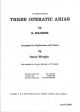 3 Operatic Arias: Tc: Cornet, Baritone Or Euphonium and Piano