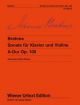 Sonata A Major Op.100: Violin & Piano (Wiener Urtext)