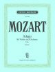 Adagio: E Major Kv261: Violin And Piano (Breitkopf)