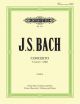 Concerto C Minor Bwv1060r: Violin & Oboe & Piano (or 2 Vns) (Peters)