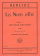 Les Nuits Dete: Op7: Low Voice and Pian: French and English (Procter-Gregg)