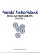 Suzuki Violin School Vol.2 Violin Piano Accompaniment