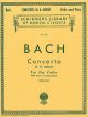 Concerto A Minor No.1 Bwv1041: Violin & Piano (Schirmer)