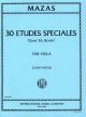 30 Special Studies Op.36 Book 1: Viola (International)
