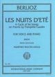 Les Nuits Dete: Op7: High Voice and Pian: French and English (Procter-Gregg)