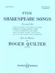 5 Shakespeare Songs: Second Set: High Voice