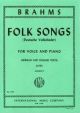 Folk Songs: Vocal Vol Ii: Low Voice and Piano : German And Enlgish Text