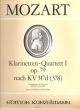 Clarinet Quartet: K317: Bb Major Score & Parts (Kunzelmann)