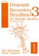 Descant Recorder Studies Book 3: 24 Melodic Studies (Hurrell)