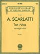 Ten Arias For High Voice & Piano (Schirmer)
