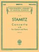Concerto In Eb: Clarinet & Piano  (Schirmer)