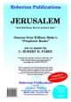 Jerusalem: C Major: Vocal: Unison