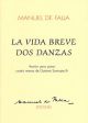 No Import: Falla: La Vida Breve Dos Danzas