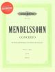 Concerto E Minor Op.64: Violin and Piano Book & Cd (Peters)