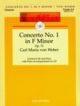 Concerto F Minor Op.73/1: Clarinet & Piano : Book & cd (fischer)