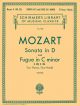Sonata In D: K448: and Fugue In C Minor: K426: Piano (Schirmer Ed)