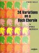 24 Variations On A Bach Chorale: Piano (Peters)