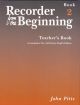 Recorder From The Beginning Book 2: Teachers Book: Descant Recorder