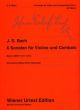 6 Sonatas For Violin And Harpsichord: Vol.2: Violin & Piano (Wiener Urtext)