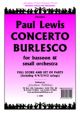 Concerto Burlesco: Bassoon & Orchestra: Score And Parts