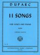 Eleven Songs For High Voice And Piano  (International)
