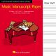 Hal Leonard Student Piano Library: Music Manuscript Paper