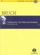 Concerto For Violin Op26 No 1: G Minor Score Book & CD