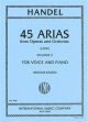 45 Arias From Operas And Oratorios Vol.2: Low Voice & Piano (International)