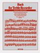 Bach For Treble Recorder & Piano (hans-martin Linde)