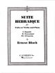Suite Hebraique: Viola Or Violin and Piano (Schirmer)