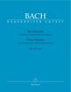 3 Sonatas: Bwv1027: 1029: Viola De Gamba and Harpsichord (Barenreiter)