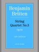 Britten: String Quartet No 3: Score (Faber)