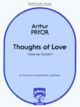 Thoughts Of Love: Trombone Or Baritone Bass Clef And Piano