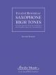 Saxophone High Tones