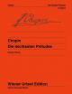 Die Leichtesten Preludes: Easiest Preludes: Piano (Wiener Urtext)