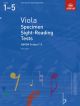 ABRSM: Specimen Sight-reading Tests: Viola: Grade 1-5 From 2012