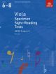 ABRSM: Specimen Sight-reading Tests: Viola: Grade 6-8 From 2012