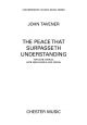 The Peace That Surpasseth Understanding: Vocal: SATB & Organ