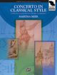 Concerto In Classical Style: Piano Solo With Optional Piano Accompaniment