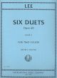 Lee: 6 Duets Op60: Book 2: Two Cellos (IMC)