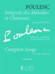 Integrale Des Melodies Et Chansons: Vol 4: Vocal & Piano