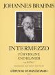 Intermezzo Op118 No.2: Violin & Piano (Kunzelmann )