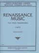 Renaissance Music For Three Trombones: Parts Only