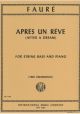 Apres Un Reve Op.7/1 (After A Dream) Double Bass And Piano  (International)