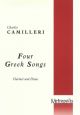 Four Greek Songs For Clarinet & Piano